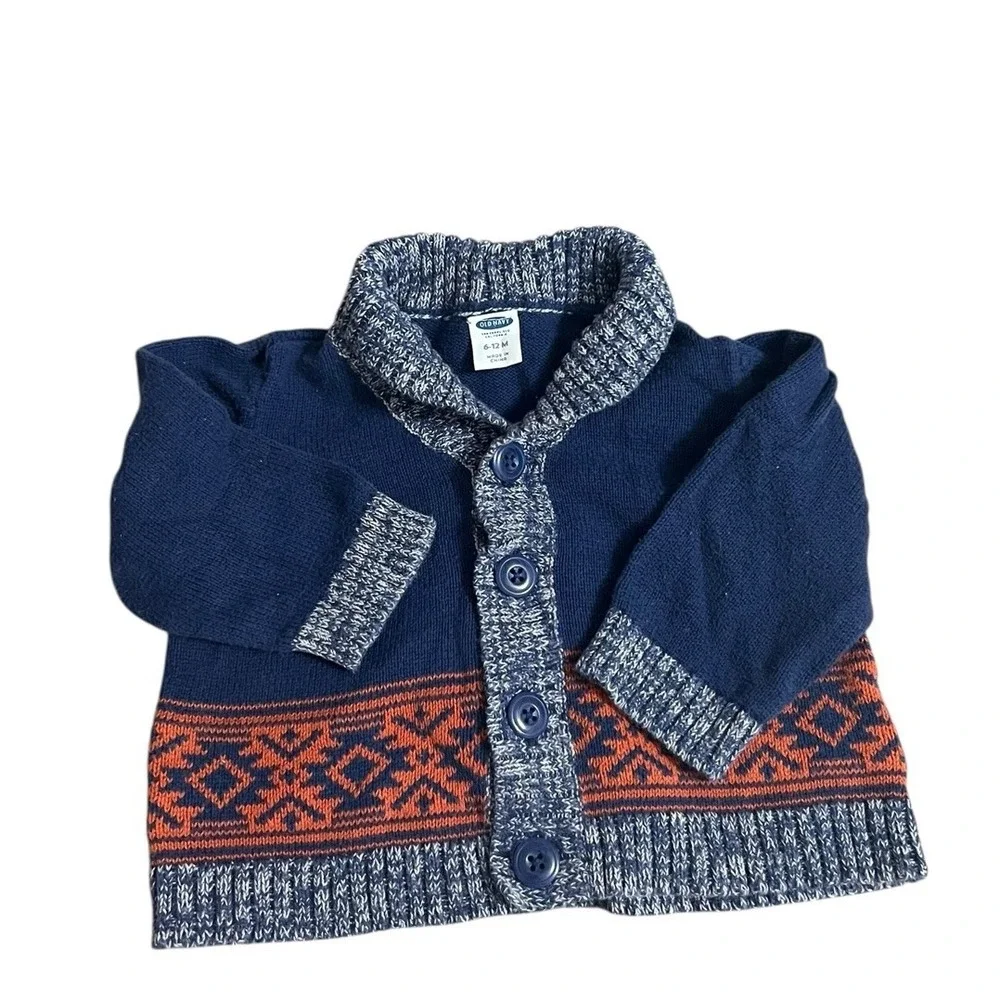 Old Navy Boys Shawl-Collar Cardigan 6-12 Months‎